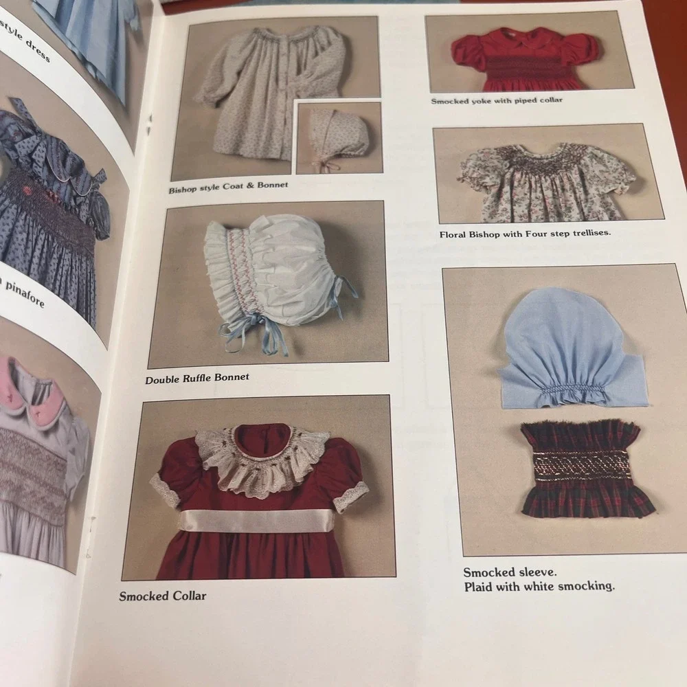 Vtg Smocking Crochet Pattern Book Lot of 5 English Heirloom Sewing Designs 5pc